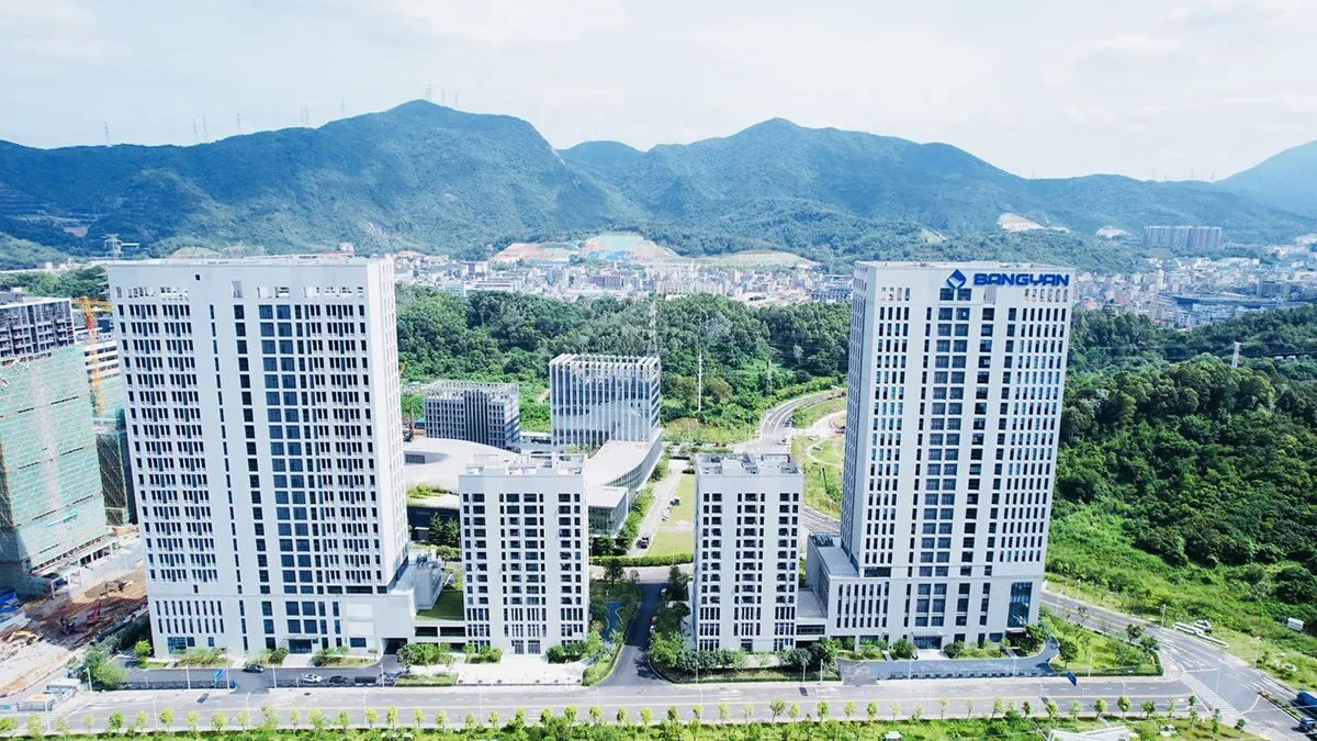 Aerial view of the BANGYAN campus, featured in a 2023 company story.