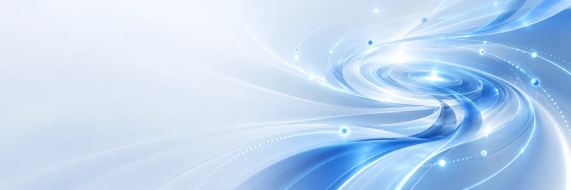 Abstract information flows and signal ripples representing company news and insights.