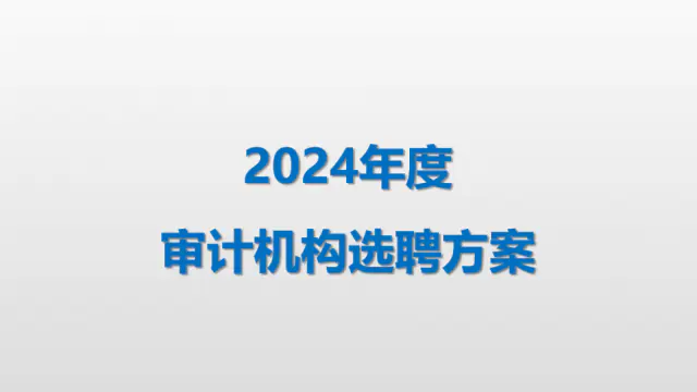 BANGYAN’s 2024 Auditor Selection Plan
