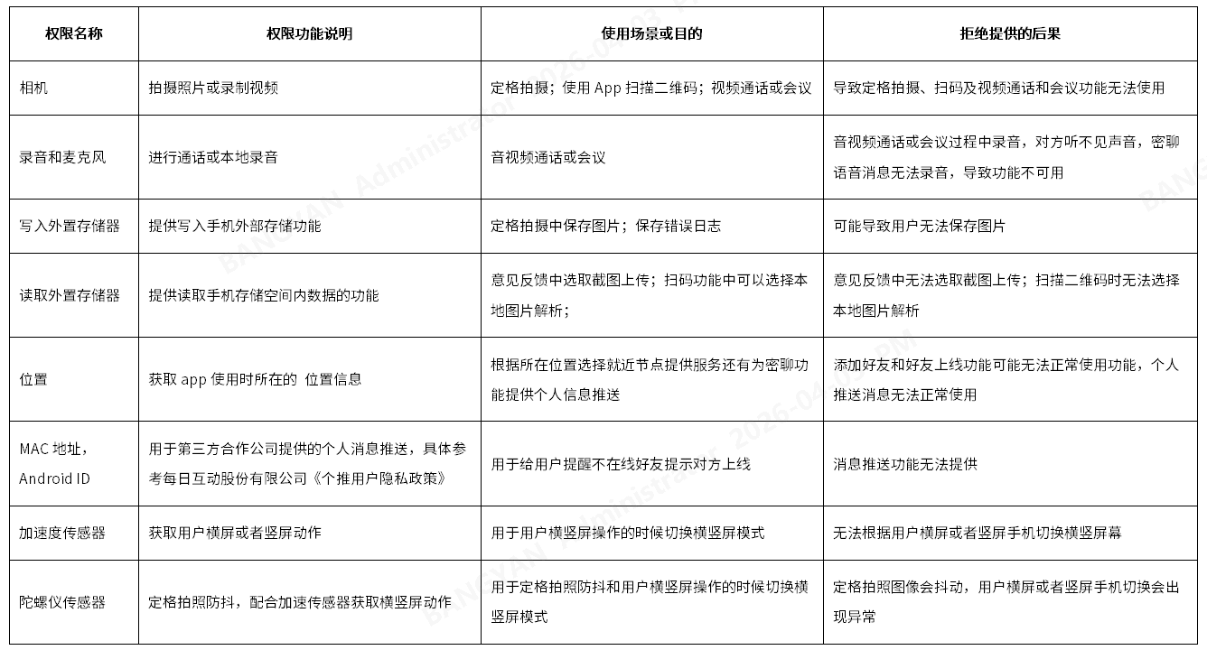 TeamFree 应用隐私政策